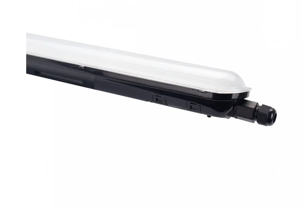 Teollisuusvalaisin Spectrum Limea Gigant tiivistetty 1250x72x70mm 38W 4000K 120° IP65 IK10 musta Kuuma Tarjous