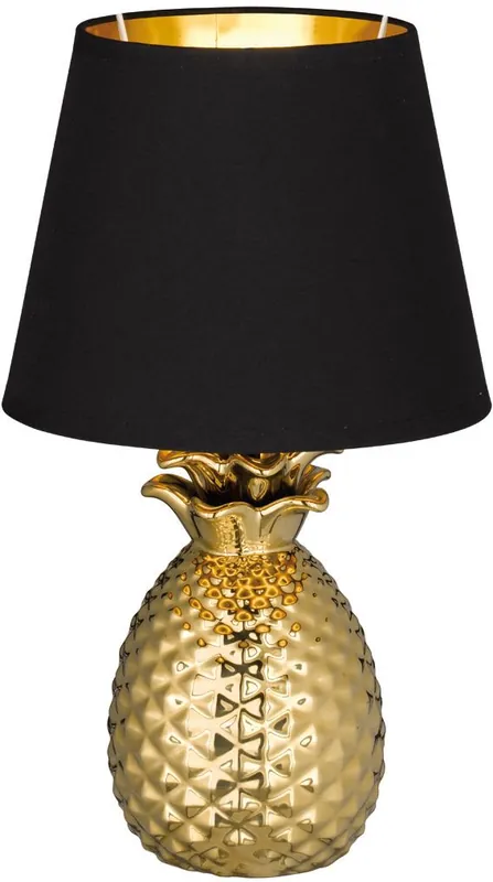 Pöytävalaisin Trio Pineapple ø200x350 mm kulta/musta Poisto