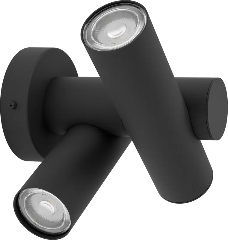 Suosittu Ulkoseinävalaisin Eglo LED Fossignano musta