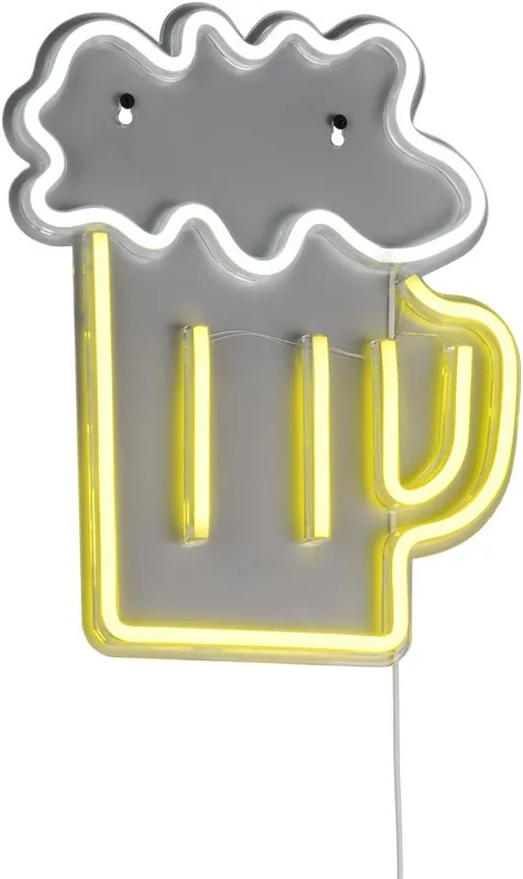 Uusi Malli Neonkyltti/seinävalaisin Trio Beer LED