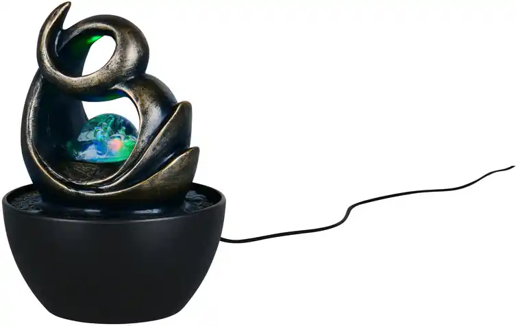 Pöytävalaisin Trio Luma 19cm LED RGB ruskea Kuuma Tarjous