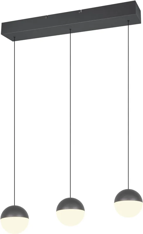 Riippuvalaisin Trio Senta LED 3-osainen 60cm 3000K antrasiitti Paras Hinta