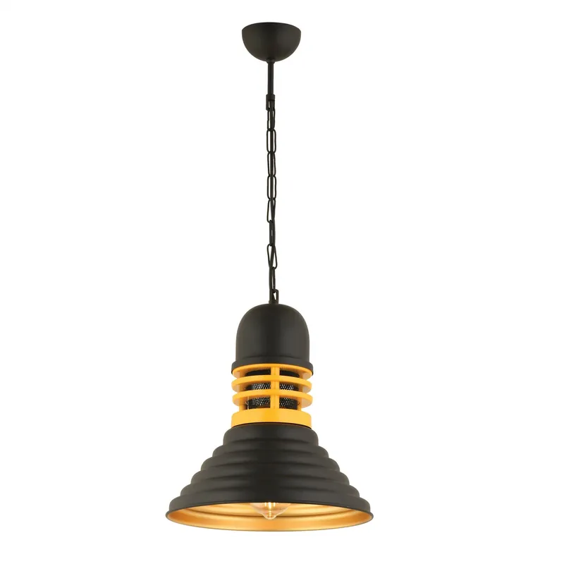 Poisto Riippuvalaisin Linento Lighting RT-33, Ø30cm, E27, max. 40W, IP20, musta