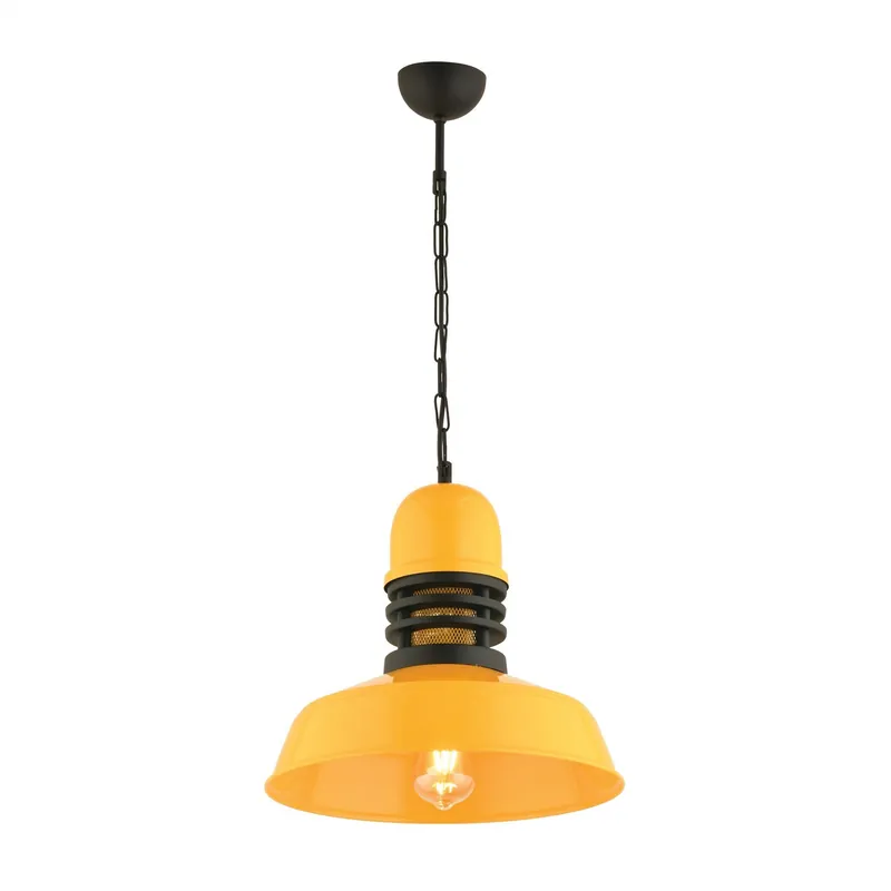 Korkea Laatu Riippuvalaisin Linento Lighting RT-44, Ø34cm, E27, max. 40W, IP20, keltainen