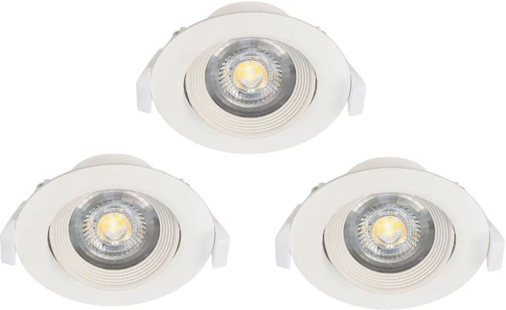 Erikoistarjous LED-Upotettava alasvalosetti Eglo Sartiano 3x5W Ø9cm valkoinen