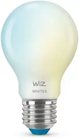 Halpa Hinta LED-älylamppu WiZ A60 Tunable White Wi-Fi 60W E27 huurrettu lasi