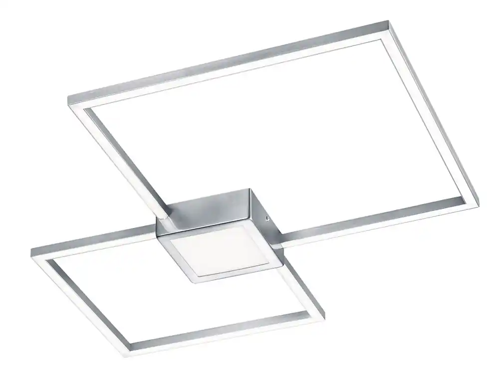 LED-kattovalaisin Trio Hydra 650x50x650 mm harjattu teräs neliö Uutuus