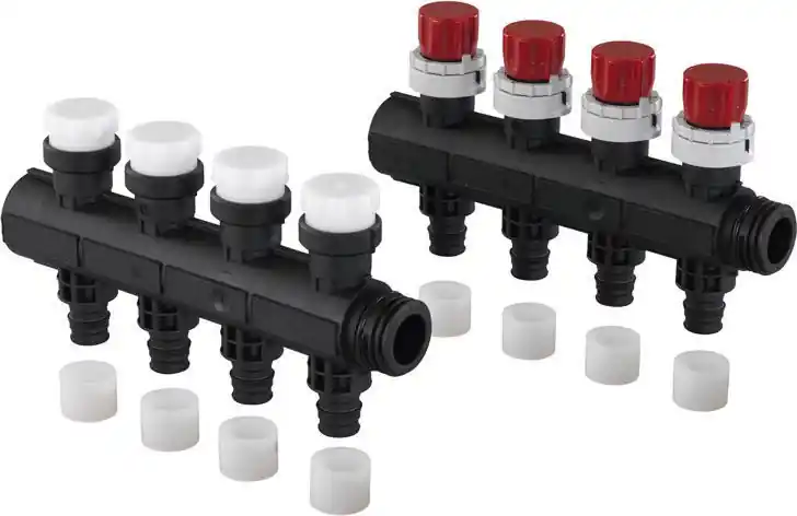 Jakotukki Uponor Vario Plus 17x2,0 mm 4-lähtöinen Kuuma Tarjous