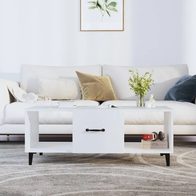 Alkuperäinen Sohvapöytä 102x50x40cm, tekninen puu, eri värejä