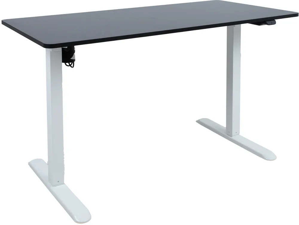 Merkkituote Työpöytä Home4You ERGO LIGHT 1 moottorilla 120x60xK73-118 cm, musta/valkoinen