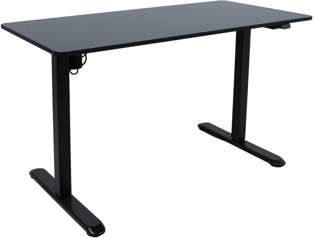 Työpöytä Home4You ERGO LIGHT 1 moottorilla 120x60xK73-118 cm, musta Halpa Hinta