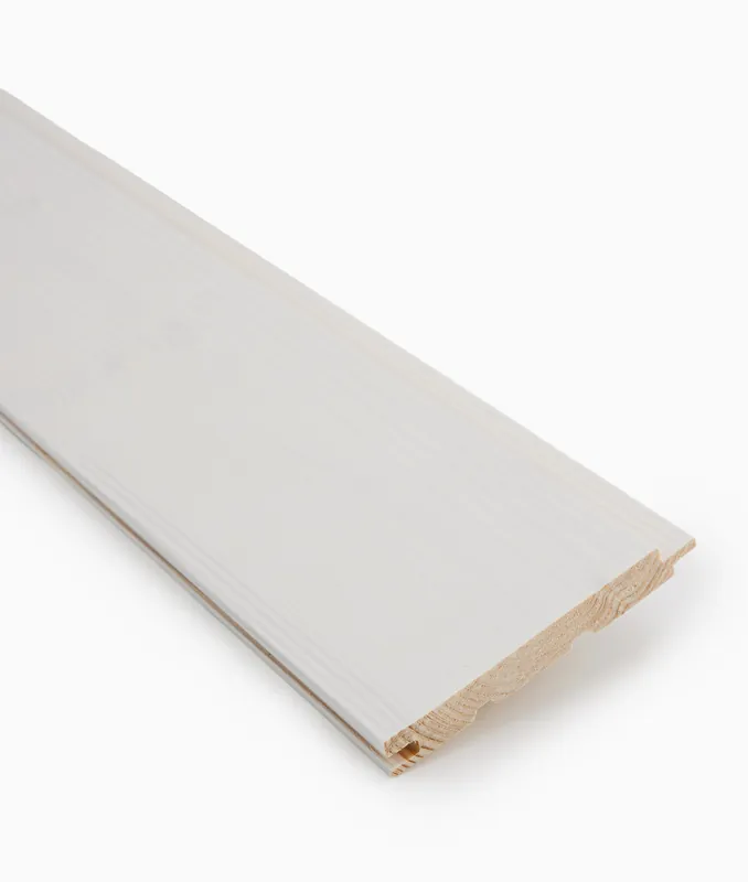 Sisustuspaneeli Jokiwood STS4 14x120x2370mm, kuusi, valkovahattu, päätypontattu Suosittu