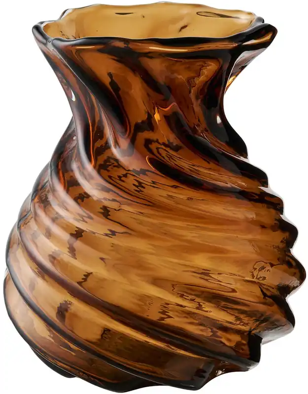 Eniten Myyty Maljakko House Nordic Vase, ø16x18.5cm, suupuhallettu lasi, ruskea