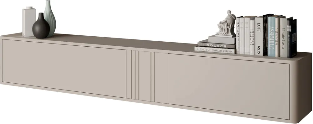 Seinään kiinnitettävä TV-taso Nomla PHILIPPE 190, leveys 190cm, beige Halpa Hinta
