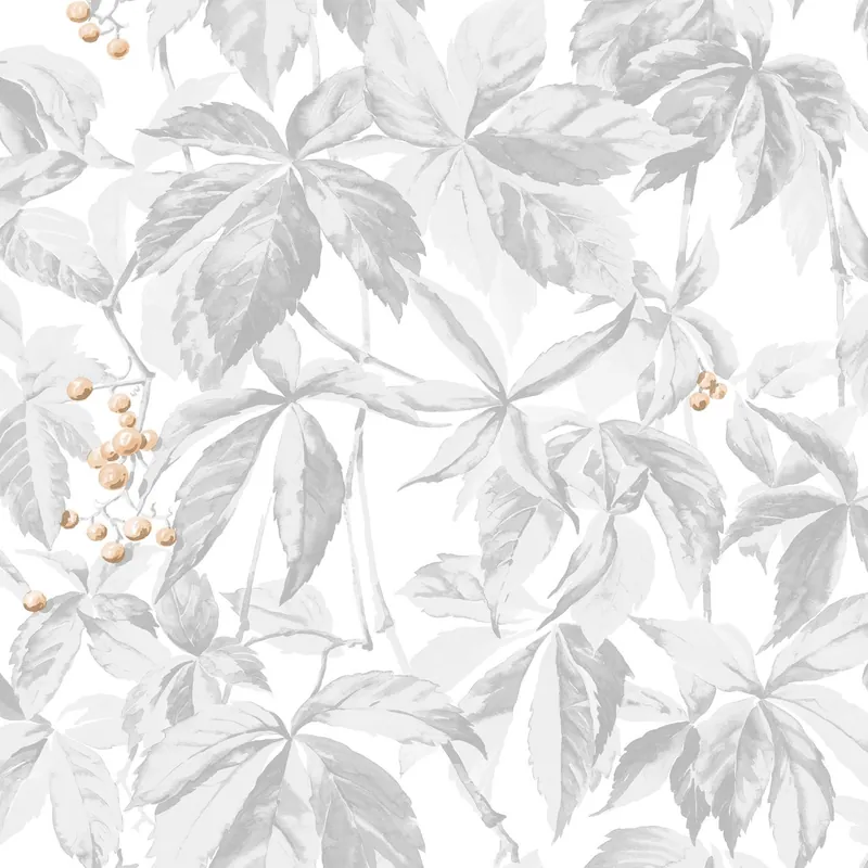Erikoistarjous Tapetti Decor Maison Silva 5370-3, kasvi, harmaa