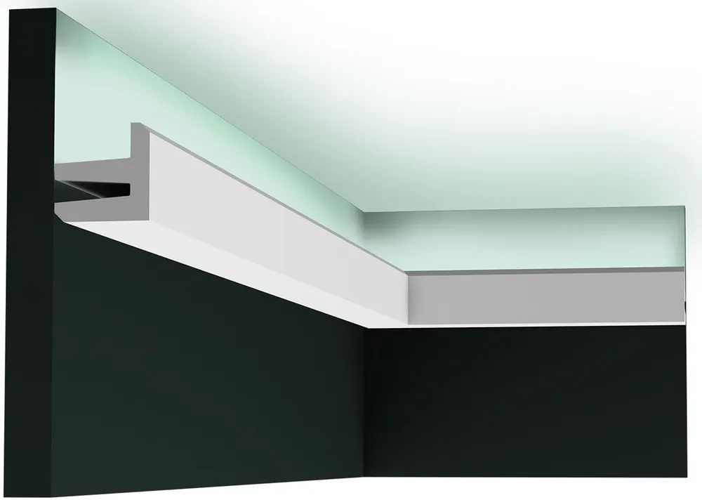 Turvallinen Maksu Valolista Orac Decor C380 50x50x2000 mm polyuretaani valkoinen