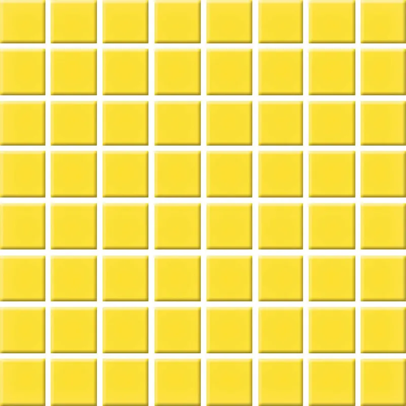 Heti Saatavilla Mosaiikkilaatta Pukkila Color Yellow, himmeä, sileä, 22x22mm