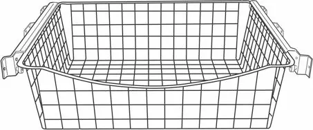 Kampanjahinta Ulosvedettävä lankakori Norscan Roller, M40, 400x150mm, antrasiitti