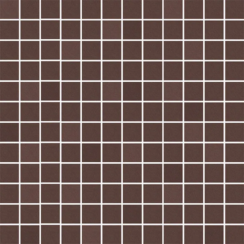 Mosaiikkilaatta Pukkila Mosaico Porcelanico Brown himmeä sileä 25x25 mm Alkuperäinen