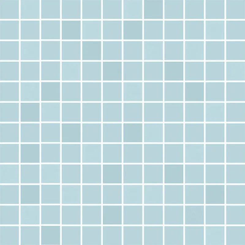 Loppuunmyynti Mosaiikkilaatta Pukkila Mosaico Porcelanico Turquoise himmeä sileä 25x25 mm