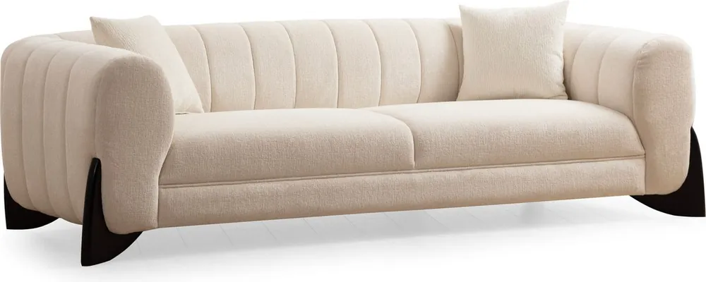 Sohva Linento Furniture Sandreo 3-istuttava valkoinen Rajoitettu Tarjous