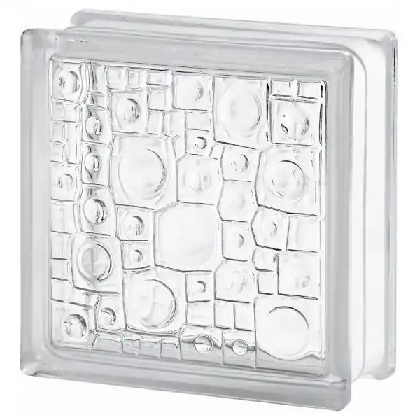Ajankohtainen Lasitiili Vitrablok Sponge 1908/O väritön