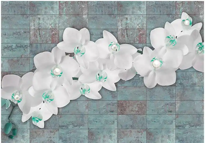 Viikonlopputarjous Kuvatapetti Artgeist Orchids with pearls eri kokoja