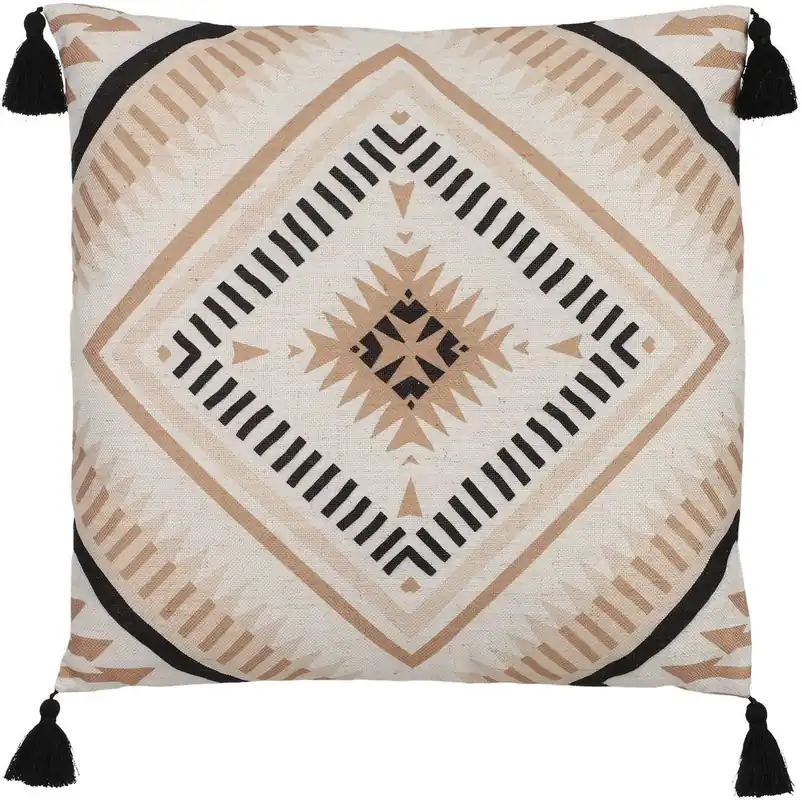 Koristetyyny tupsuilla Eglo Living Chevery, 45x45cm, beige Halpa