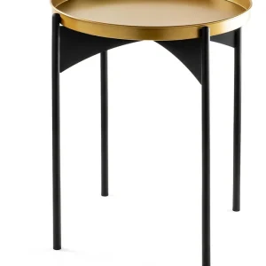 Tarjous Apupöytä Linento Furniture SHB-002, musta/kulta