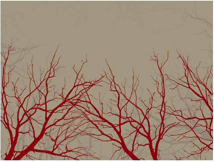 Flash-Tarjous Kuvatapetti Artgeist Red-hot branches eri kokoja
