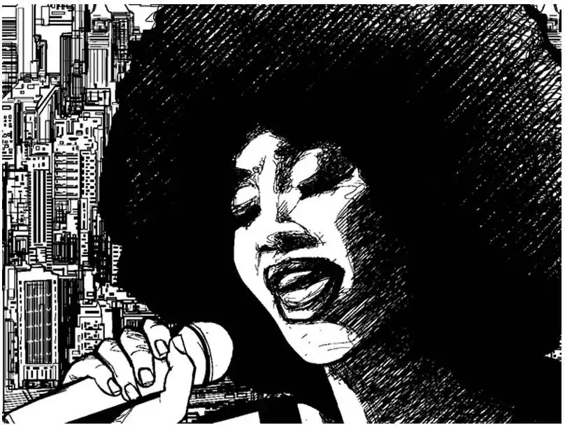 Asiakkaiden Suosikki Kuvatapetti Artgeist Jazz singer eri kokoja