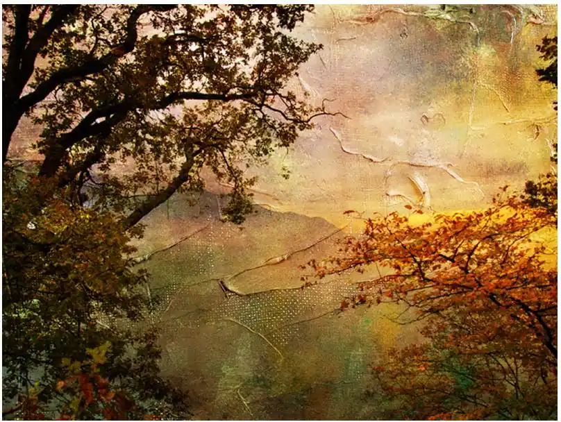 Maisematapetti Artgeist Painted autumn, eri kokoja Uutuus