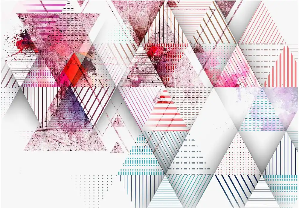 Ajankohtainen Kuvatapetti Artgeist Triangular World eri kokoja