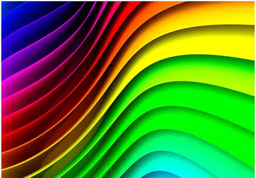 Kuvatapetti Artgeist Rainbow Waves eri kokoja Osta Verkossa