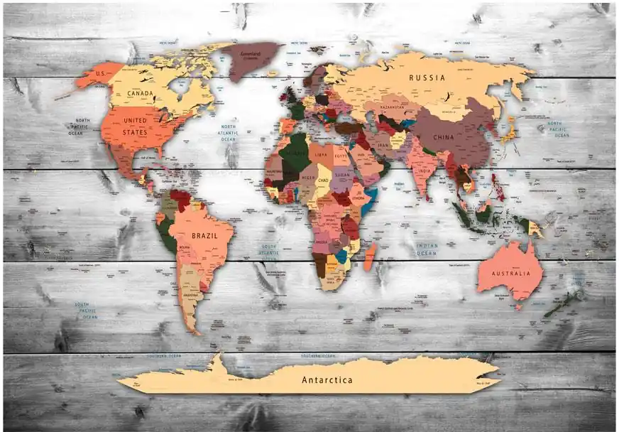 Löytö Kuvatapetti Artgeist Direction World eri kokoja