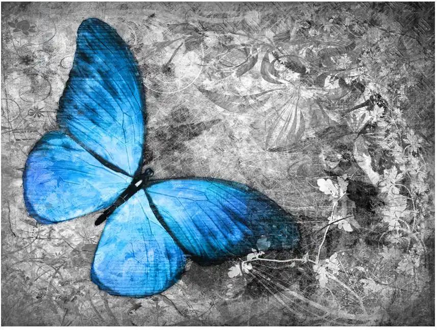 Kuvatapetti Artgeist Blue butterfly eri kokoja Edullinen Hinta