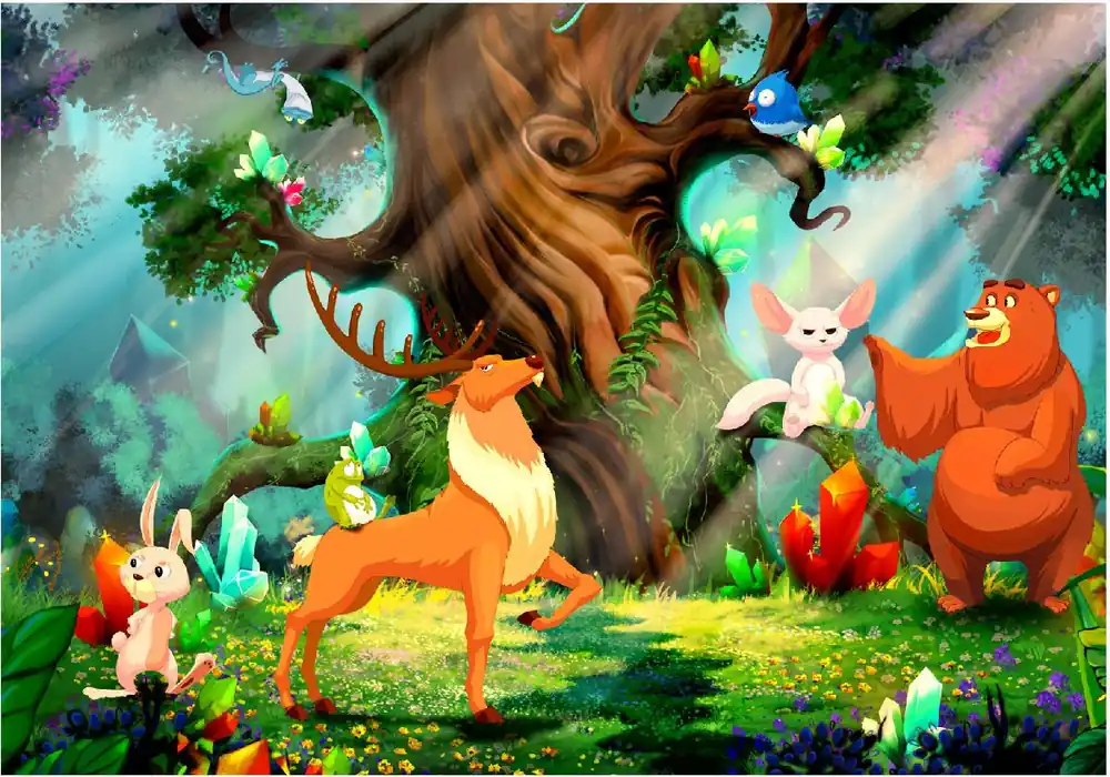 Lastenhuoneen tapetti Artgeist Bear and Friends, eri kokoja Pikatoimitus