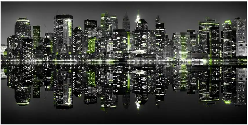Alennettu Hinta Kuvatapetti Artgeist NYC unessa, 550x270cm, harmaa
