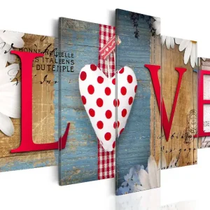Canvas-taulu Artgeist LOVE - handmade, eri kokoja Viikonlopputarjous