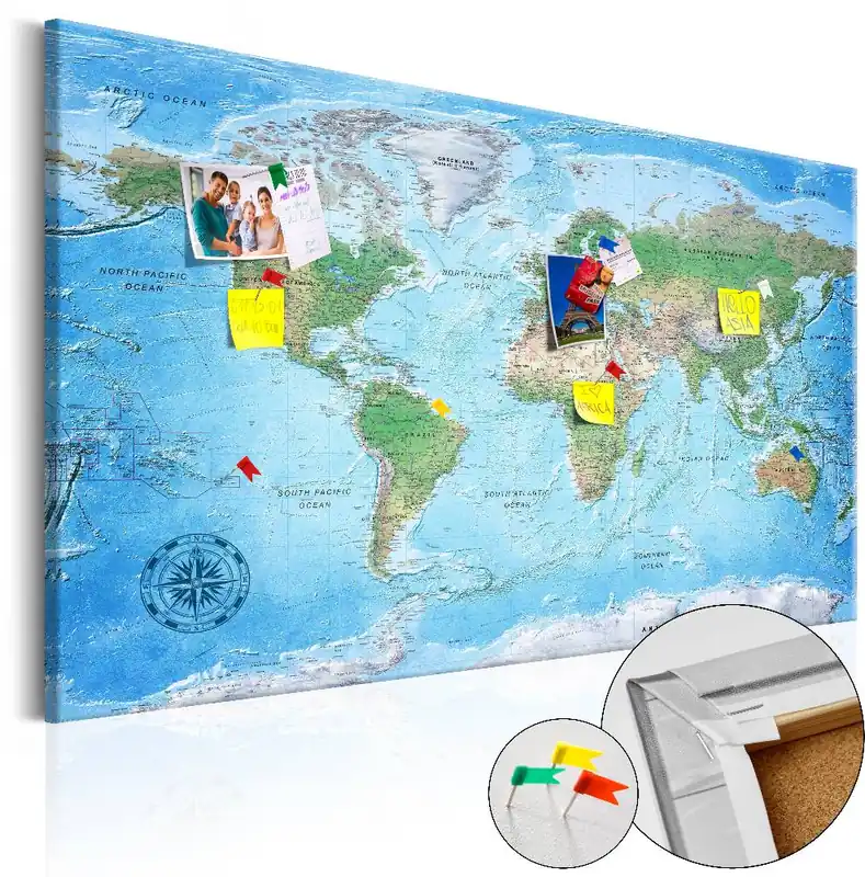 Asiakkaiden Suosikki Korkkitaulu Artgeist Traditional Cartography eri kokoja