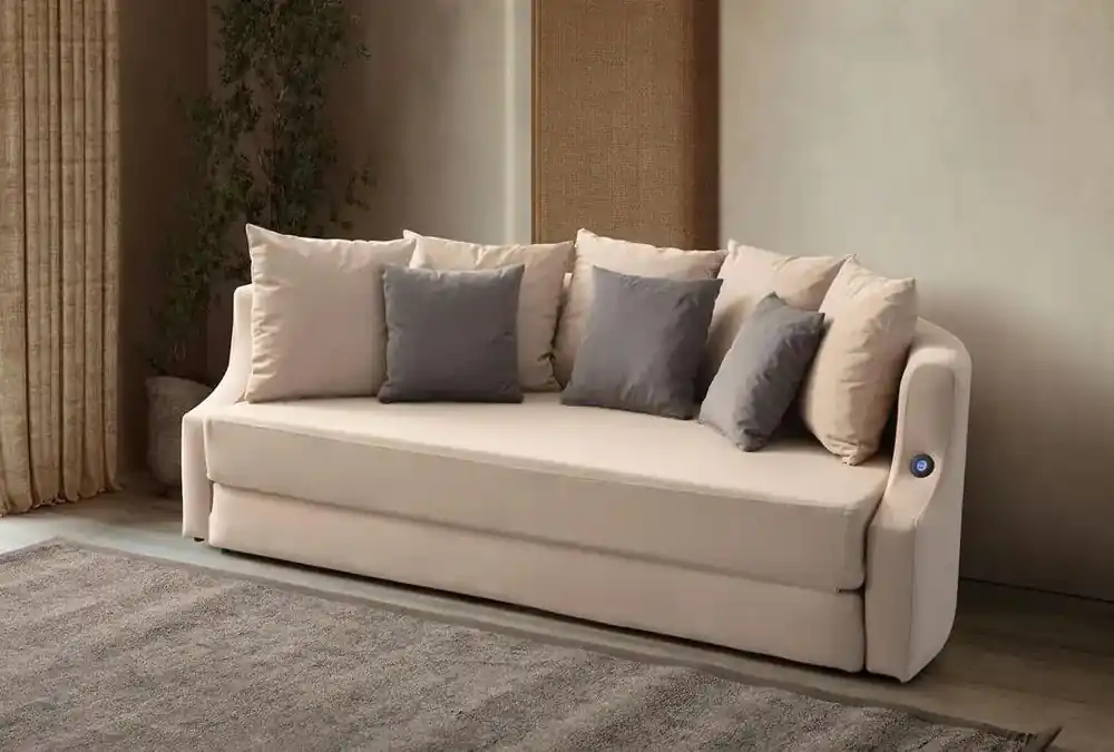 Vuodesohva Linento Furniture Letto, 3-istuttava, USB-portilla Merkkituote