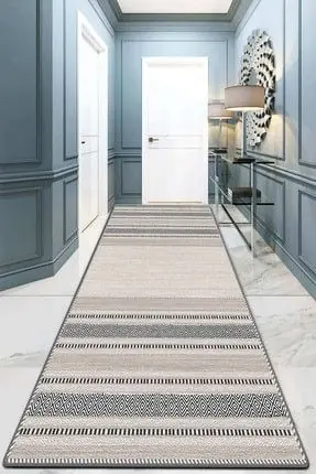 Käytävämatto Linento Randing, beige/harmaa, eri kokoja Turvallinen Maksu
