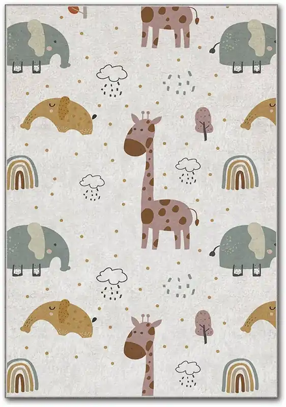 Lastenhuoneen matto Linento HMI KDC-106, beige, eri kokoja Kausialennus