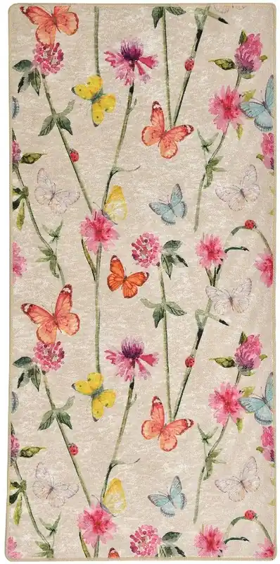 Matto Linento Butterfly, beige, eri kokoja Uusi Malli