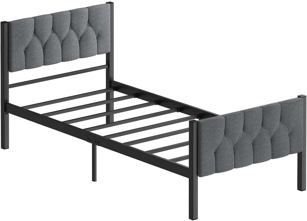 Sängynrunko Linento Furniture Stil, harmaa Korkea Laatu