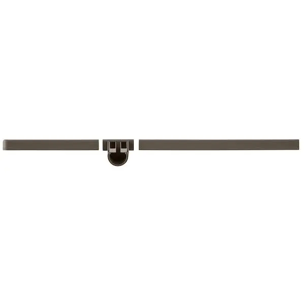Kannatinsuoja ja vaatetangon pidin Elfa oikea 33x420x33mm grafiitti Pakollinen (Must-Have)
