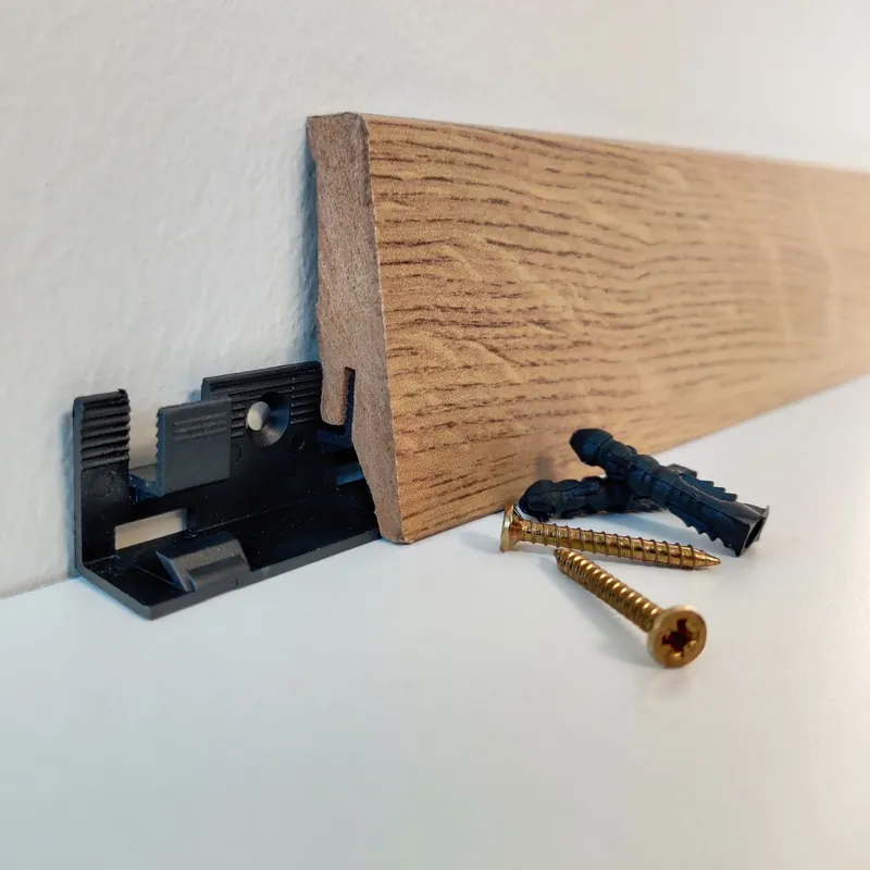 Jalkalistakiinnike MDF-jalkalistalle DomusFlooring JL58 30 kpl Loppuunmyynti