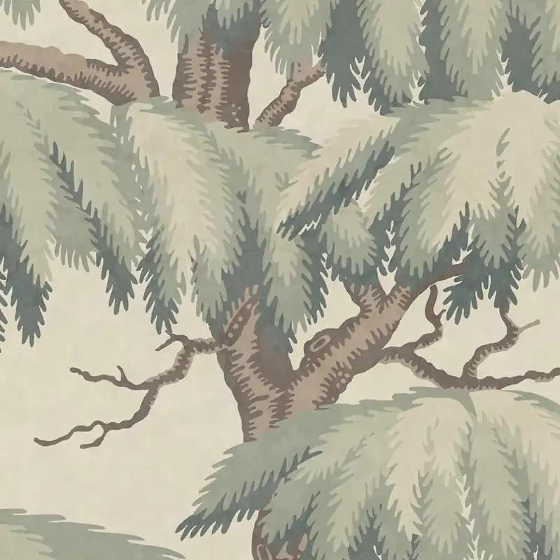 Mittatilaustapetti Sandberg Alba Mural, Green, vihreä (S10721) Viikonlopputarjous