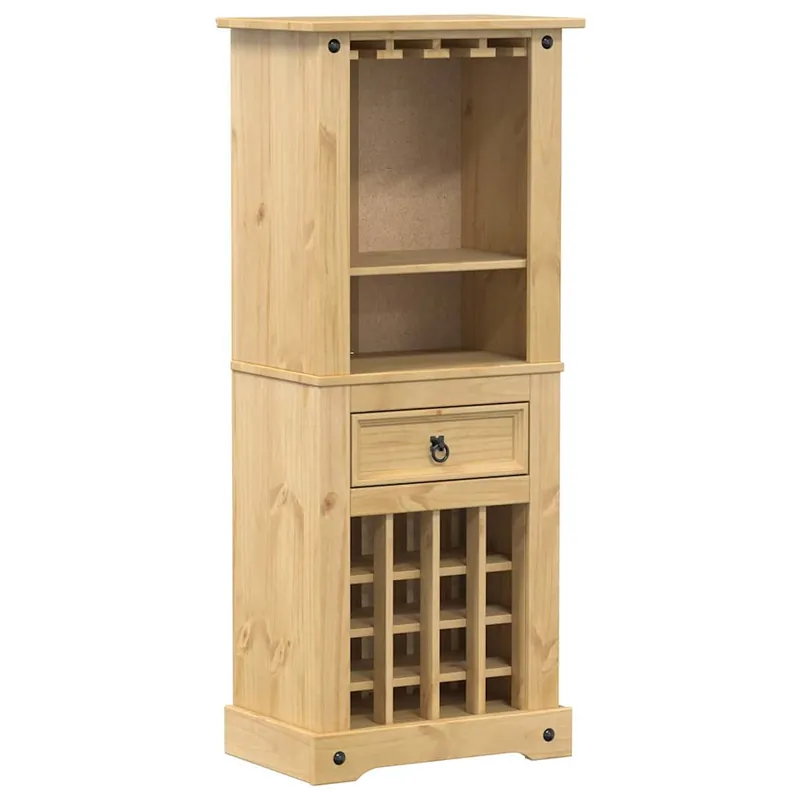 Merkkituote Viinikaappi Corona 56x35x134,5 cm täysi mänty (05686)