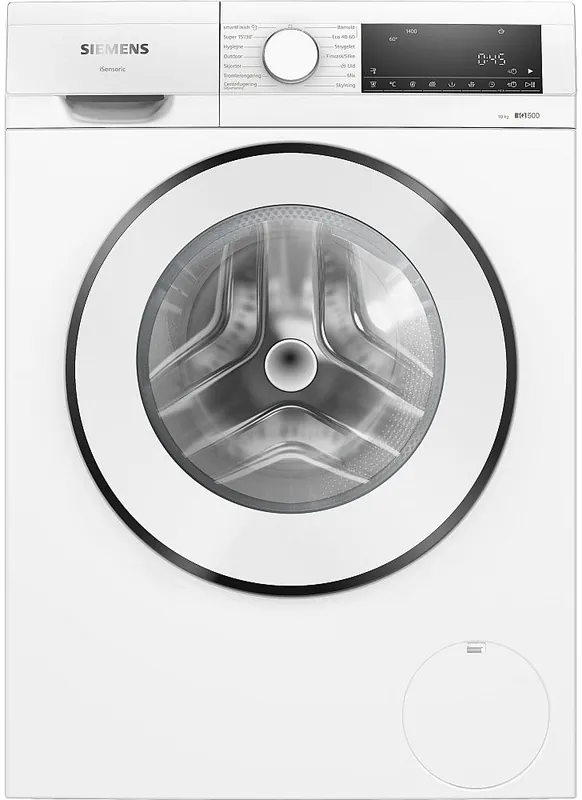 Loppuunmyynti Edestä täytettävä pesukone Siemens WG54G2ZMDN iQ500, 60cm, 9kg, 1400rpm, valkoinen